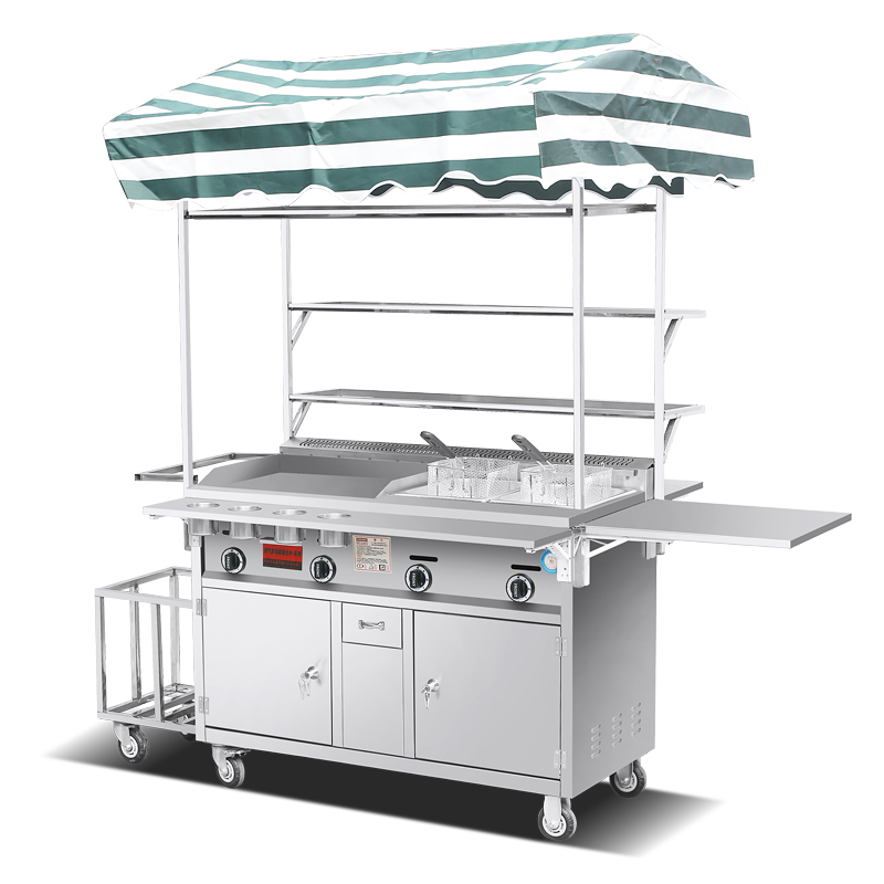 Snacks Food Warmer - Dönüştürülebilir El Arabası, Benzinli Mobil Atıştırmalık