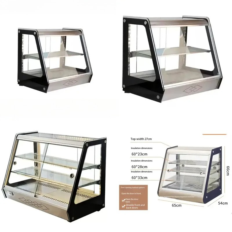 Snacks Food Warmer - Ticari Camlı Yiyecek Isıtma Teşhir Dolabı,