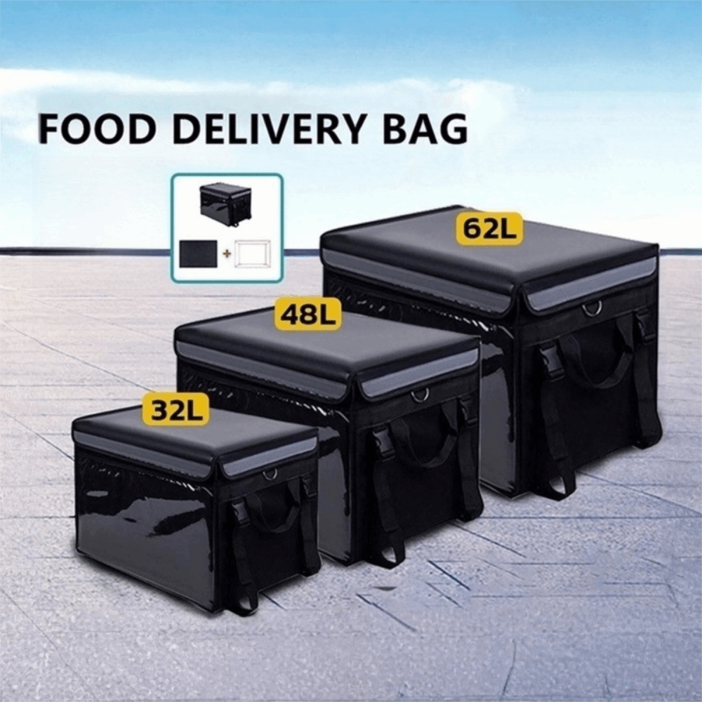 Food Snacks Delivery - Su Geçirmez Yemek Teslimat Çantası 32L/48L/62L